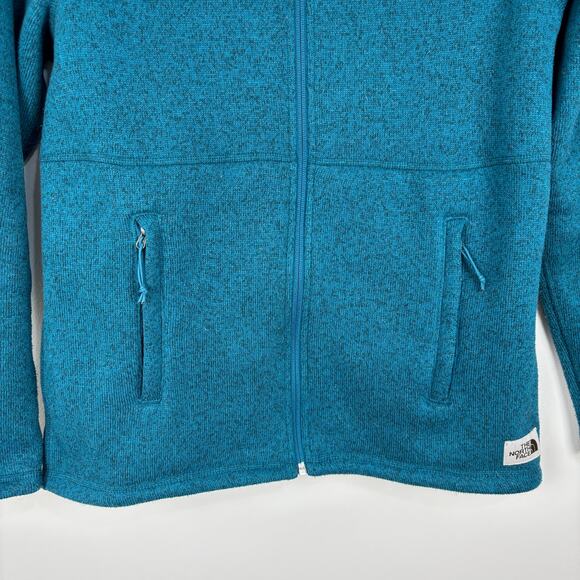 The North Face Blue Full Zip Sweater Fleece Jacket Women Medium - Picture 3 of 8